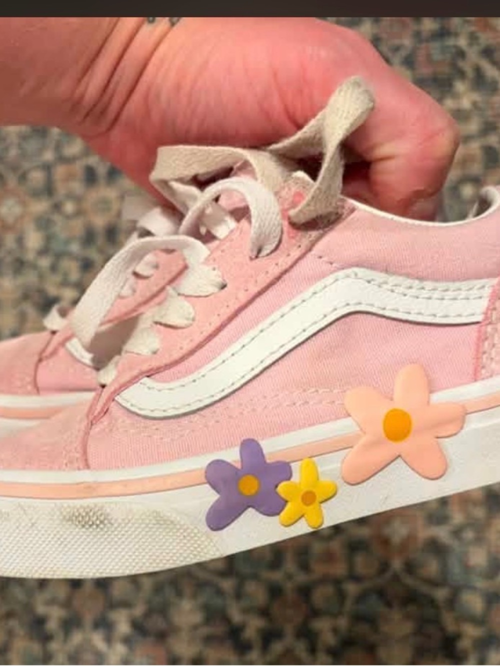 Vans Old Skool Flower skate kid shoes